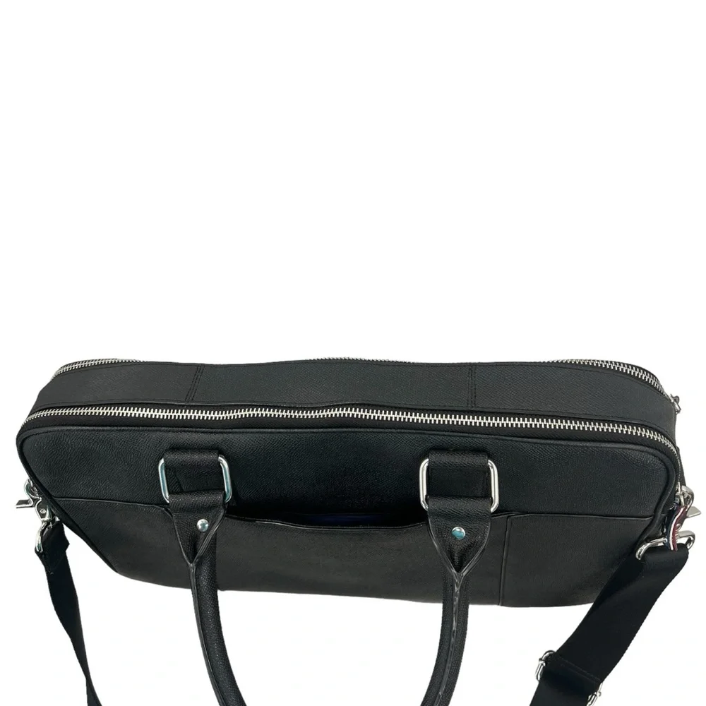 Cole Haan x American Airlines Pebbled Leather‎ Slim Brief Case Laptop Bag